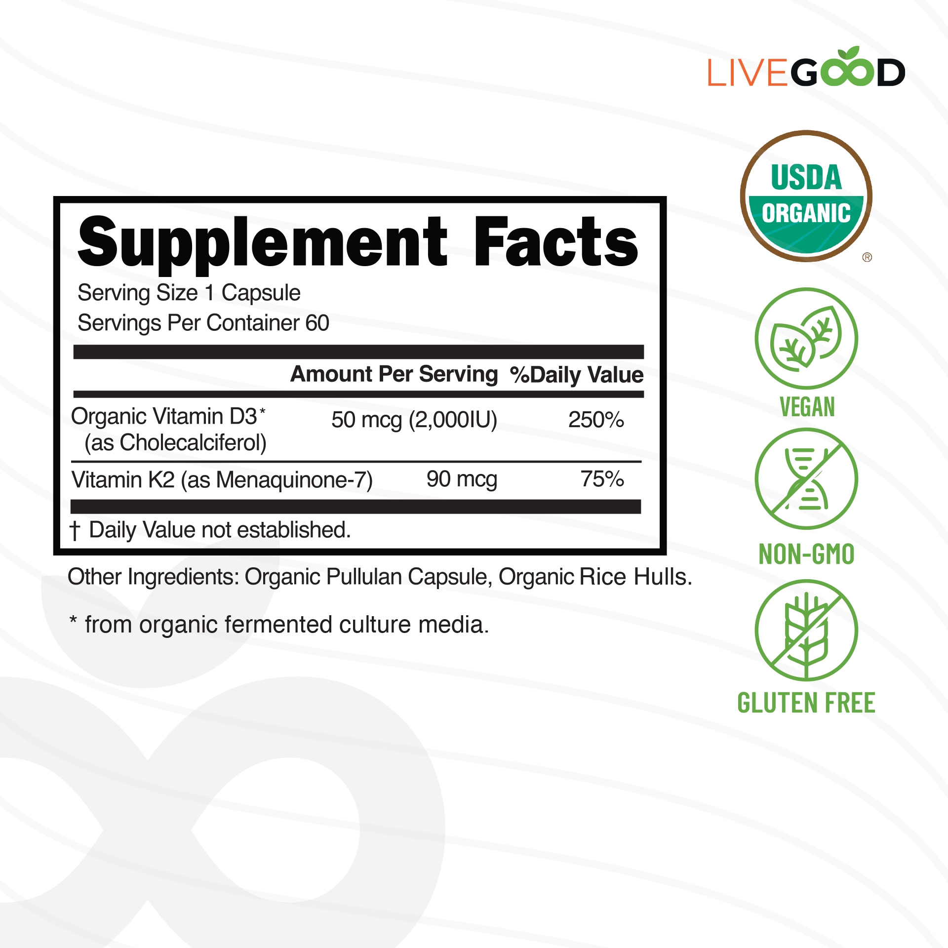 Vitamin D3 K2 Supplement | Bone & Immune Support
