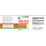 Vitamin D3 K2 Supplement | Bone & Immune Support