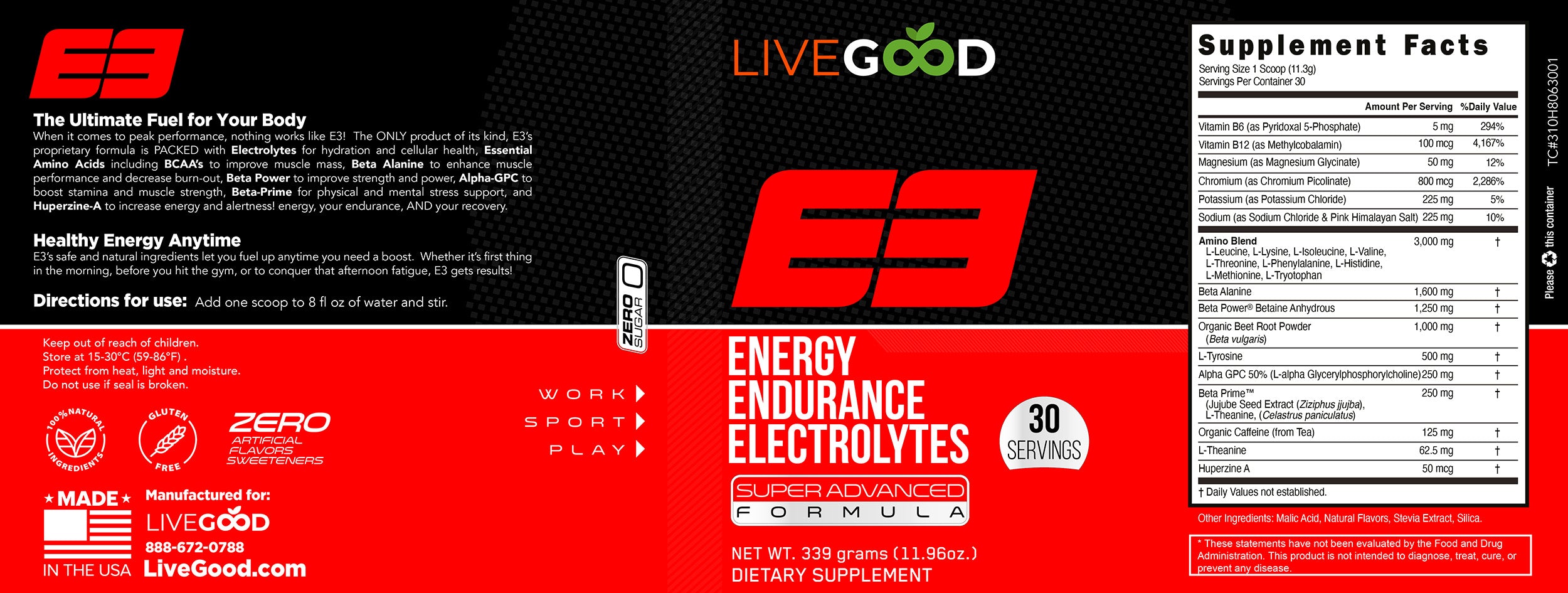 E3 - Energy, Endurance, Electrolytes - Lifetime Commit Publishing LLC