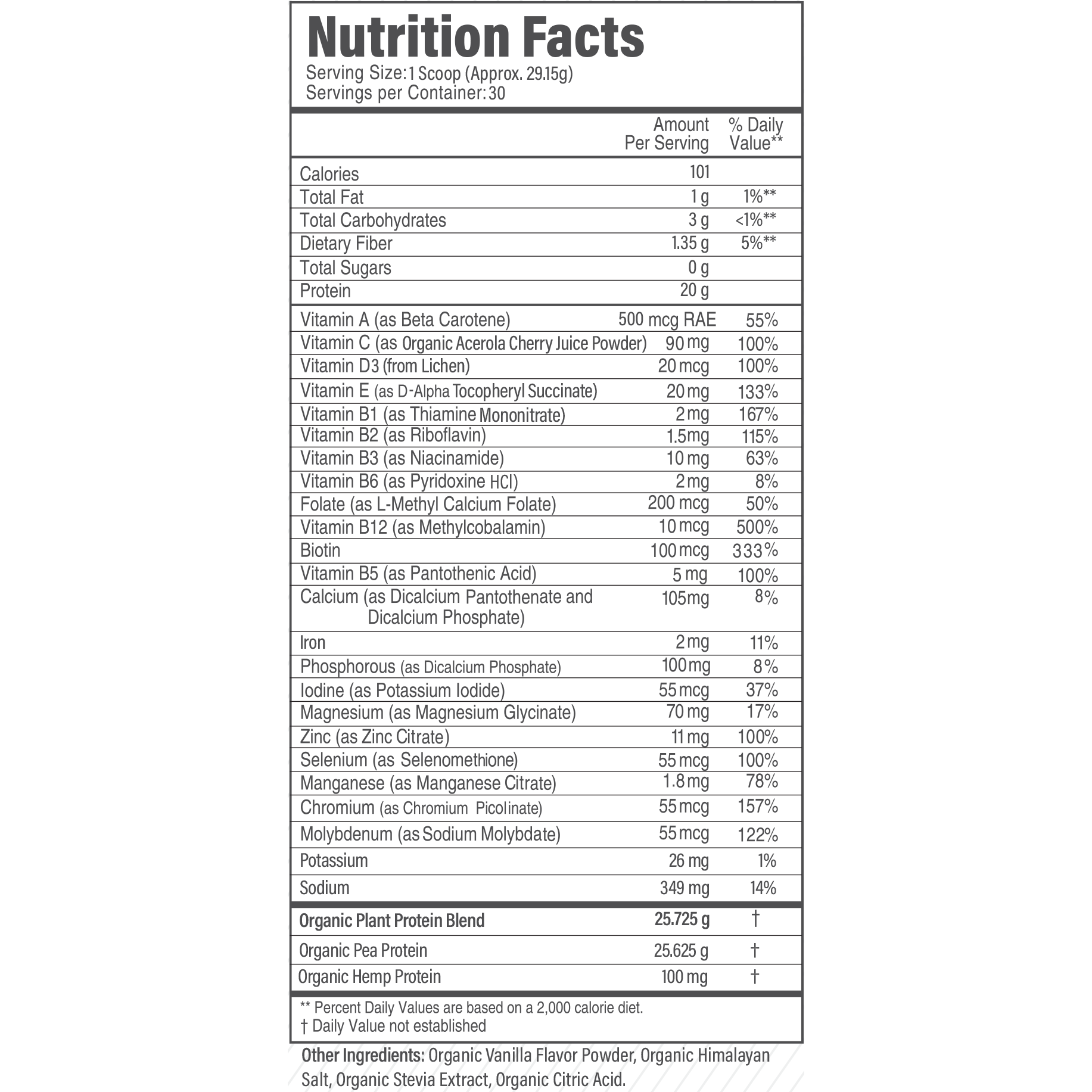 Organic Complete Plant-Based Protein - Lifetime Commit Publishing LLC