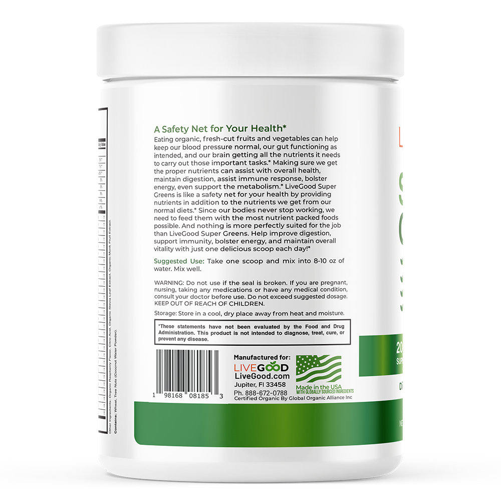 Organic Super Greens - Lifetime Commit Publishing LLC