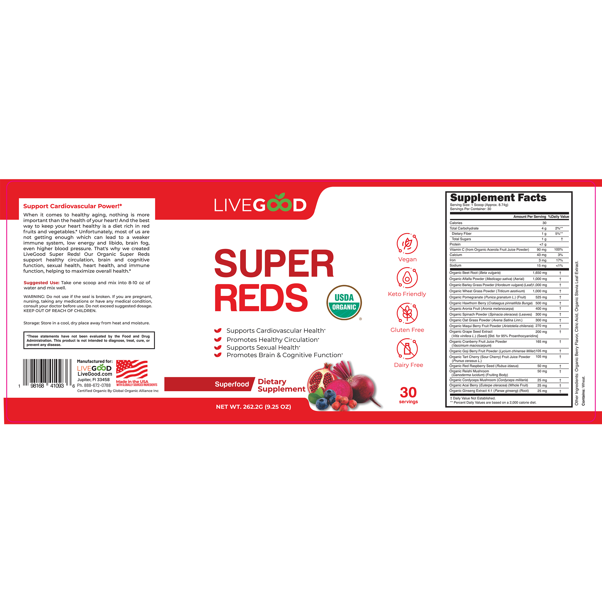 Organic Super Reds - Lifetime Commit Publishing LLC