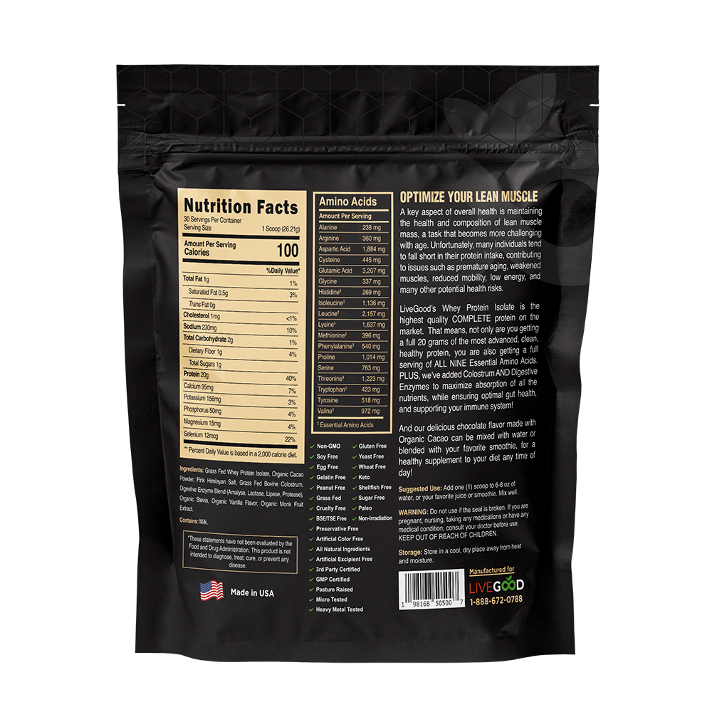 Whey Protein Isolate – With Colostrum - Lifetime Commit Publishing LLC